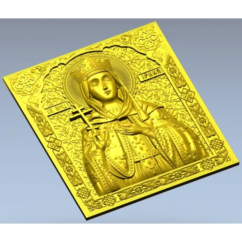 Saint Irene - high-relief STL 3D model for CNC carving