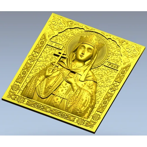 Saint Irene - high-relief STL 3D model for CNC carving