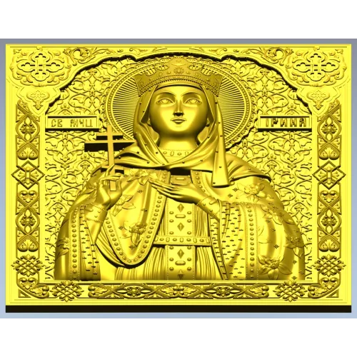 Saint Irene - high-relief STL 3D model for CNC carving