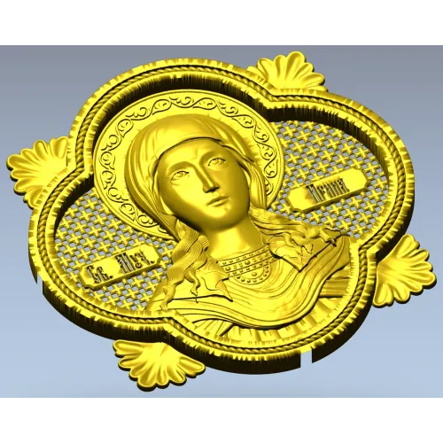 Святая Ирина - рельефная 3D модель в формате STL для ЧПУ