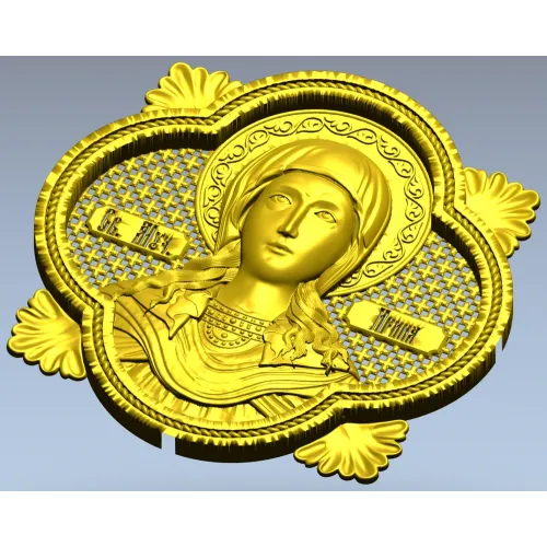 Святая Ирина - рельефная 3D модель в формате STL для ЧПУ
