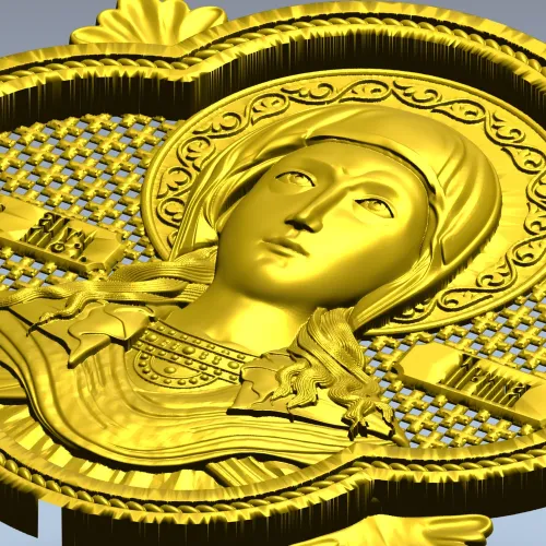 Святая Ирина - рельефная 3D модель в формате STL для ЧПУ