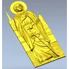 Икона Блаженная Ксения Петербургская - 3D STL рельеф для ЧПУ