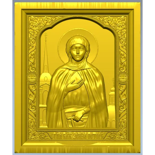 Икона Святая Ксения Петербургская - STL для ЧПУ