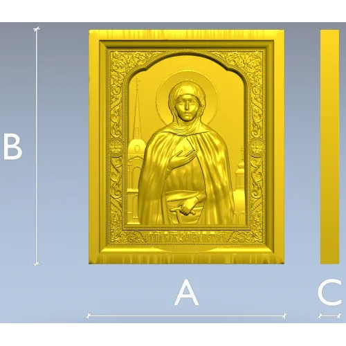 Икона Святая Ксения Петербургская - STL для ЧПУ