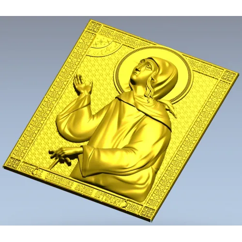 Святая Ксения Петербургская - рельефная 3D модель (STL) для ЧПУ