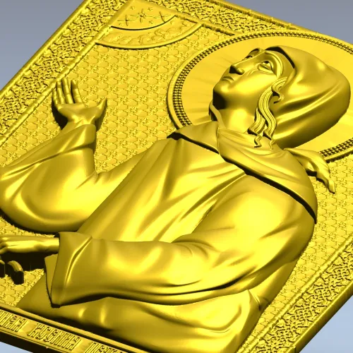 Святая Ксения Петербургская - рельефная 3D модель (STL) для ЧПУ