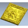 Holy Madonna - detailed STL 3D model for CNC relief carving