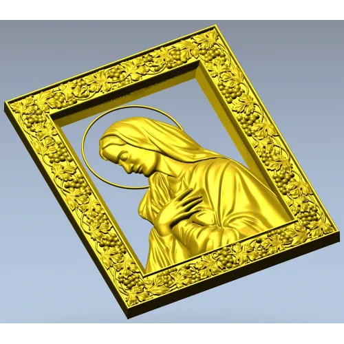 Madonna in Prayer - STL 3D model for CNC milling