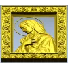 Madonna in Prayer - STL 3D model for CNC milling