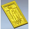 Saint Mary of Egypt icon relief STL