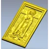 Saint Mary of Egypt icon relief STL