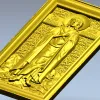 Saint Mary of Egypt icon relief STL