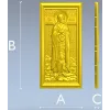 Saint Mary of Egypt icon relief STL