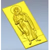 Saint Mary (Immaculate Heart) STL bas-relief for CNC
