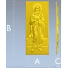 Saint Mary (Immaculate Heart) STL bas-relief for CNC
