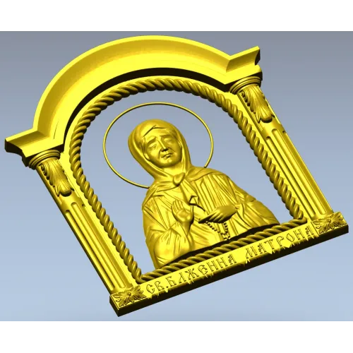 Икона Блаженная Матрона Московская - 3D STL модель для ЧПУ