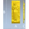 Saint Matrona of Moscow - Full-Relief Panel STL