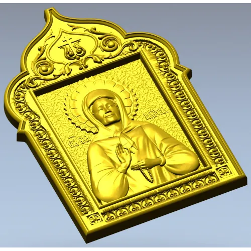 Икона Святой Матроны - 3D модель STL для ЧПУ