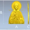 Святая Матрона - 3D модель STL для ЧПУ (барельеф)