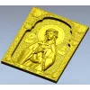 Saint Nadezhda icon STL relief for CNC