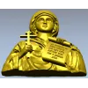 Икона Святой Натальи - STL рельеф для ЧПУ