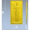 Икона "Святая Наталья" - 3D панно STL для ЧПУ