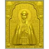Saint Olga icon panel - 3D STL model for CNC milling