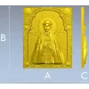 Saint Olga icon panel - 3D STL model for CNC milling
