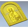 Saint Petka - icon relief STL for CNC