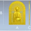 Saint Petka - icon relief STL for CNC