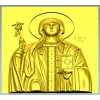 Икона Святой равноапостольной Нины - STL рельеф для ЧПУ