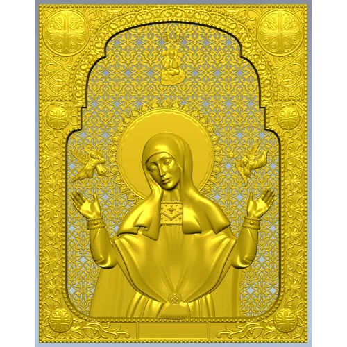 Saint Sophia icon STL 3D model for CNC carving