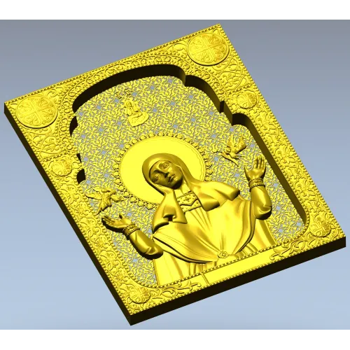 Saint Sophia icon STL 3D model for CNC carving