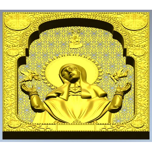 Saint Sophia icon STL 3D model for CNC carving