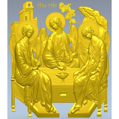 STL модель "Святая Троица" - 3D рельеф для ЧПУ
