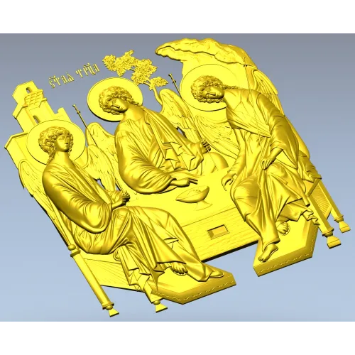 STL модель "Святая Троица" - 3D рельеф для ЧПУ