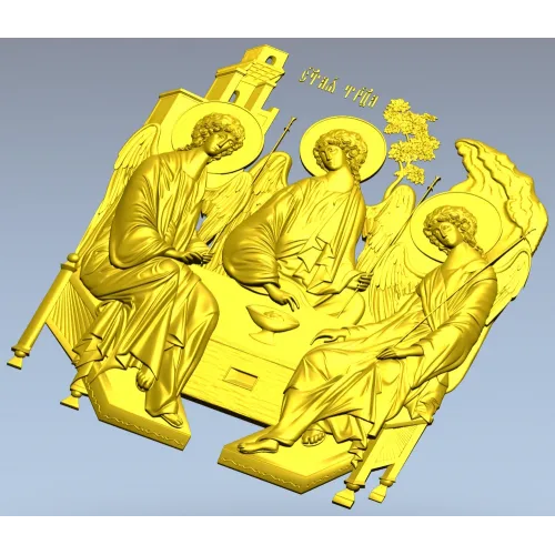 STL модель "Святая Троица" - 3D рельеф для ЧПУ