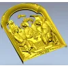 Святая Троица - рельефная икона в формате STL для ЧПУ