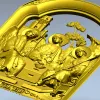 Святая Троица - рельефная икона в формате STL для ЧПУ