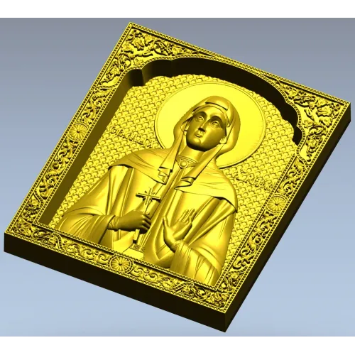 Saint Christina STL 3D model for CNC carving