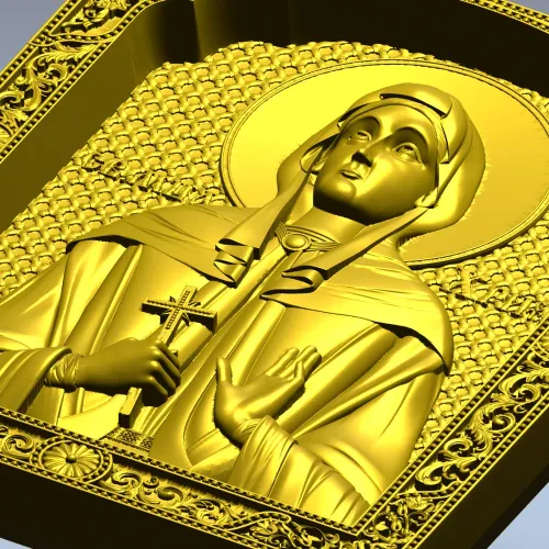 Saint Christina STL 3D model for CNC carving