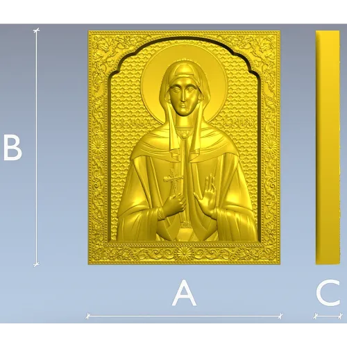 Saint Christina STL 3D model for CNC carving