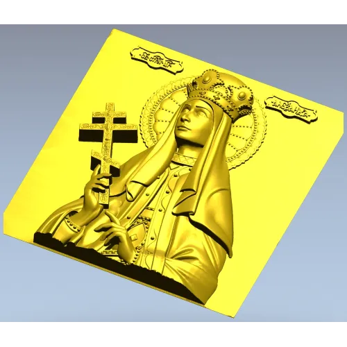 Святая Александра - рельефная 3D модель для ЧПУ в формате STL