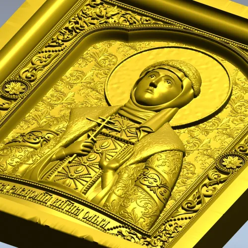 Равноапостольная княгиня Ольга - 3D модель в формате STL для ЧПУ
