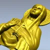 3D модель иконы Святой мученицы Евгении в формате STL для ЧПУ