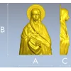 3D модель иконы Святой мученицы Евгении в формате STL для ЧПУ