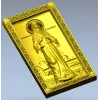 Saint Elizabeth high-relief icon STL for CNC milling