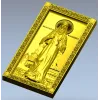 Saint Elizabeth high-relief icon STL for CNC milling