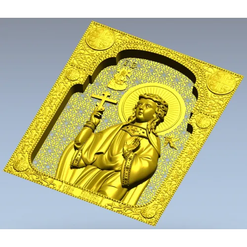 Икона Святая мученица Любовь - STL 3D модель для ЧПУ